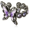 Anna Sui SAME1379H XV Butterfly Motif Ear Cuff, Purple, Metal,