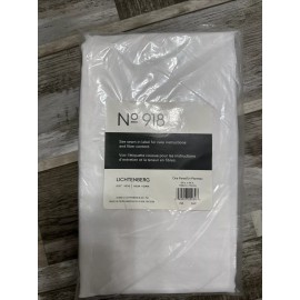 Lichtenberg No. 918 Emily Sheer Curtain Panel White 59” X 54” NEW