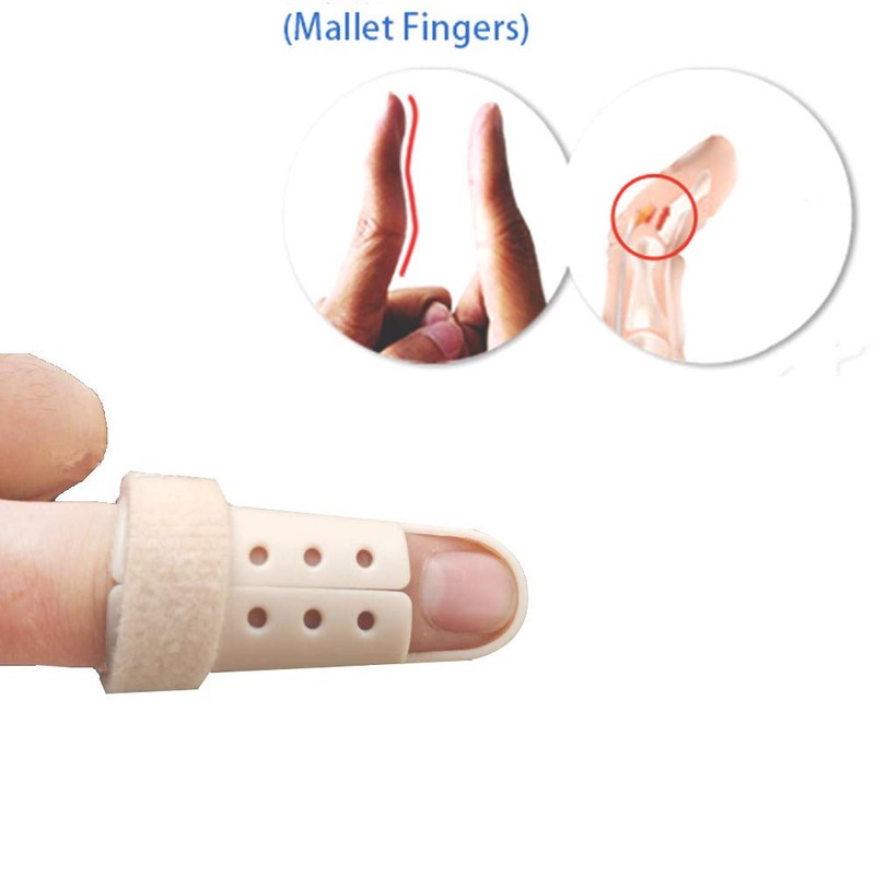 Plastic Finger Splints,3-Size Pack Mallet Finger Brace Mallet Dip Finger
