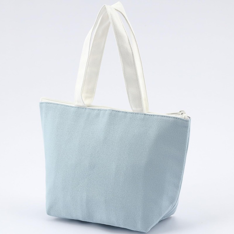 OSK TB-14 Insulated Tote Lunch Bag, Bento Bag, Purple, Peanuts,