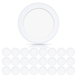 ECOELER 6 Inch Low Profile Flush Mount LED Disk Light, 16.5W, 1000 Lumens, 4000K Cool White, Dimmable Recessed Lighting Fixture Installs into J-Box or Recessed Can, ETL Listed, 24 Pack