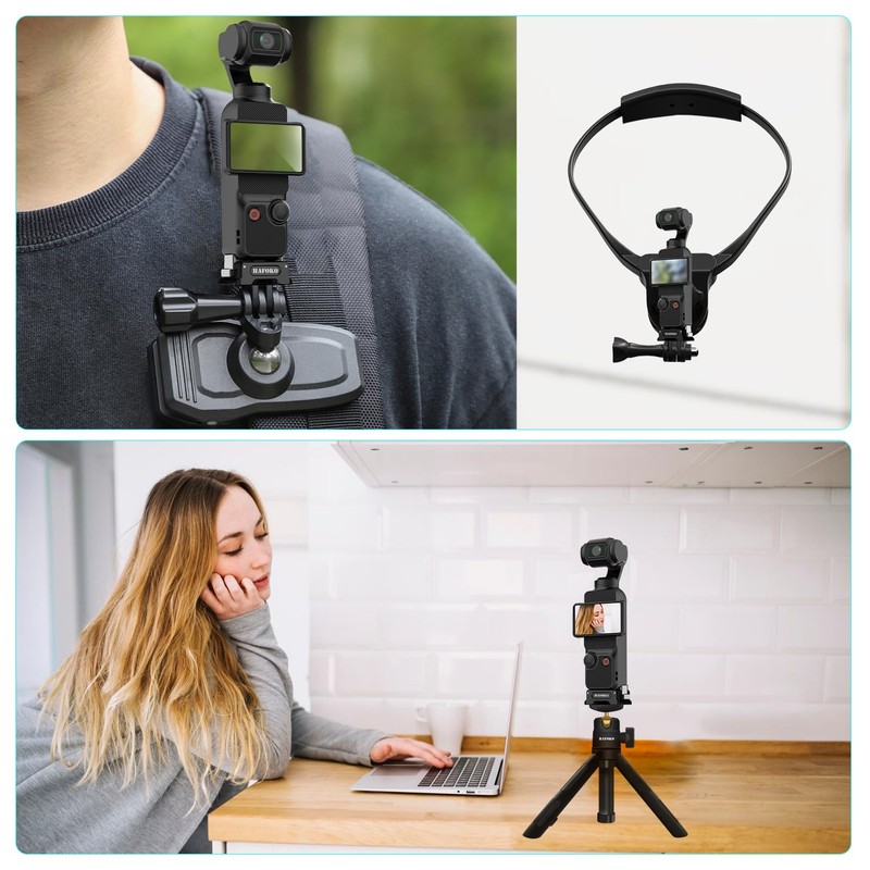 HAFOKO Osmo Pocket 3 Charging Base Adapter, Quick Release Base