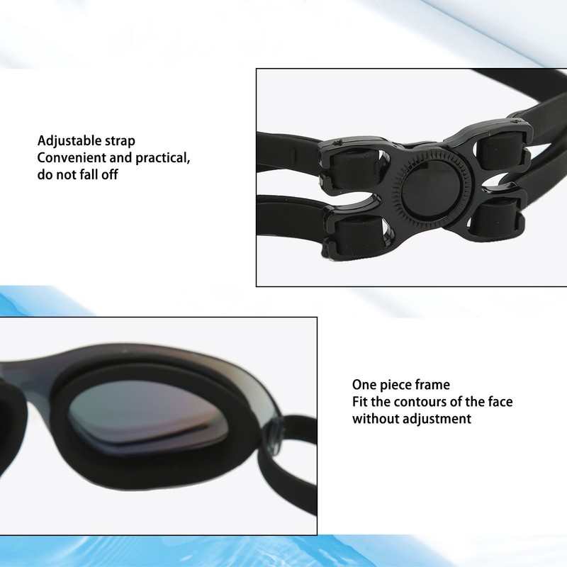Swimming Goggles Anti Fog No Leaking Silica Gel Swim Glasses