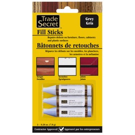 Wood Scratch Repair Fill Stick for Grey (Set of 3), Great for Touch-Ups and Repairs on Hardwoods Floors, Furniture, Cabinets and Plastic Surfaces