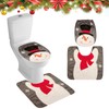 Christmas Toilet Seat Covers for Lid Pads Funny Christmas Decorations