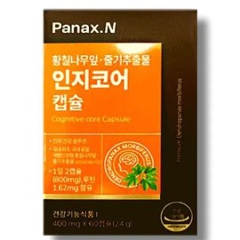 Huons N [하프클럽]휴온스N 파낙스엔 인지코어 400mg x 60캡슐 황칠나무잎 줄기추출물
