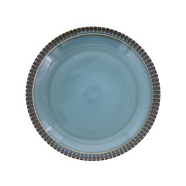 East Table Plate LL 9.8 inches (25 cm) Rim Tokusa LARLE Marure Blue