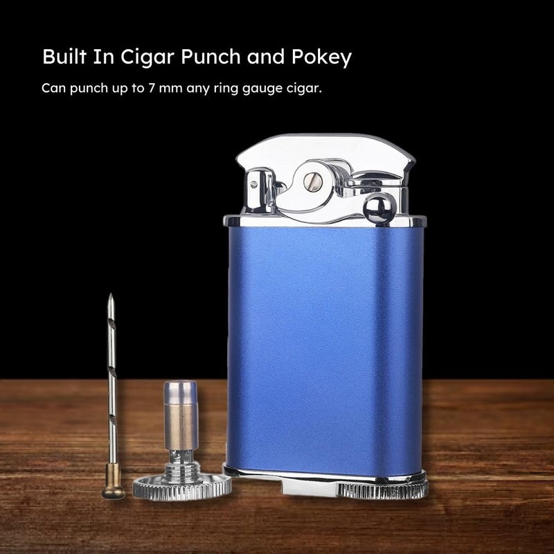 Visol Retro Butane Torch Lighter Triple Flame Refillable Gas Lighter,