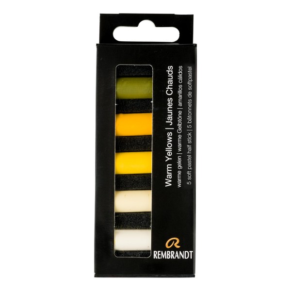 Rembrandt Professional Soft Pastel Set Warm Yellows | 5 Half