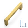 Ravinte 1 Pack Gold Cabinet Pulls 4-1/2 Inch Brushed Brass