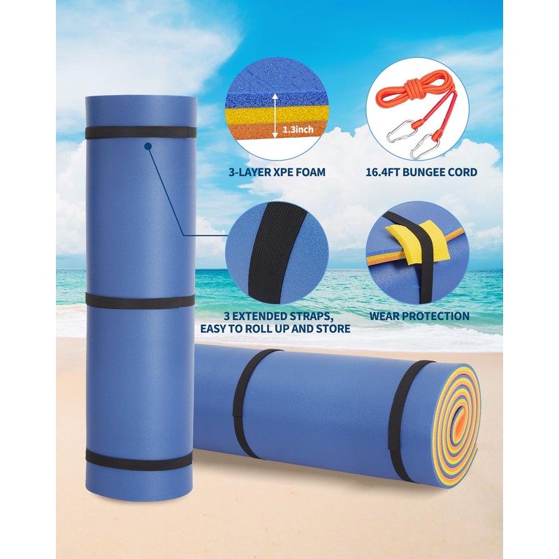 GarveeLife Lily Pad Floating Mat for Lake & Pool, 8