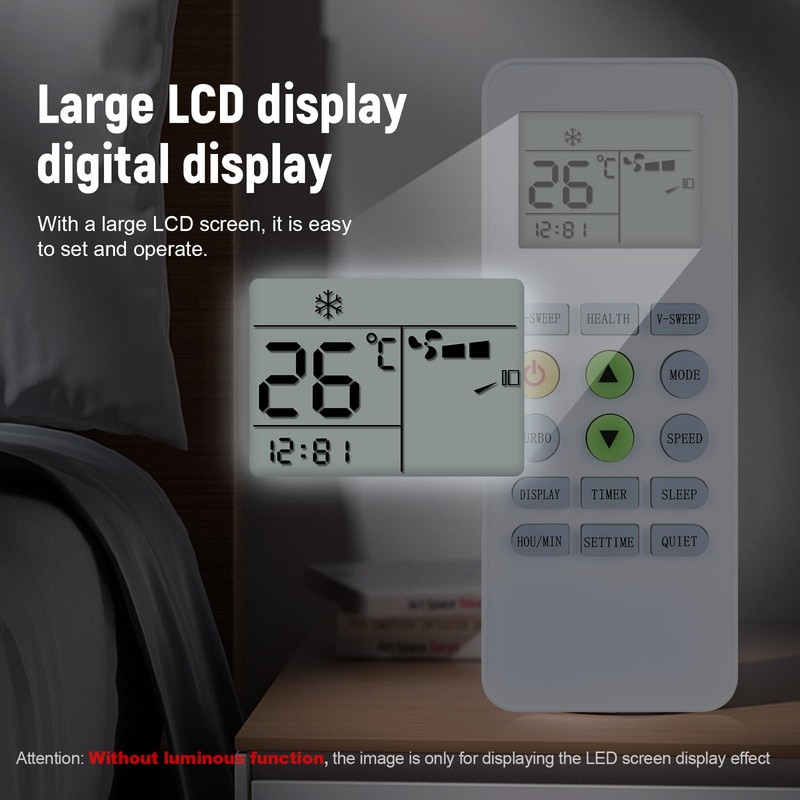 KKG12A-C1 New Replace AC Remote Control Compatible for CHANGHONG/Ree/Pastamic/CHEBLO/ONAX Air