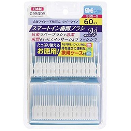 Smart-In Interdental Brush, Extra Fine Type, SSS-S, 60 Pieces x 10 Pieces