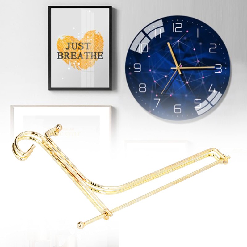 Metal Clock Stand Stylish Display Bracket for Home Office Modern