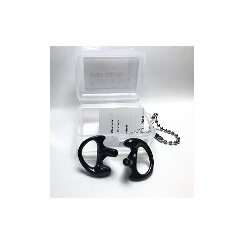 Tactical Mic 2 Right Small Black Flexible SEMI Custom Ear