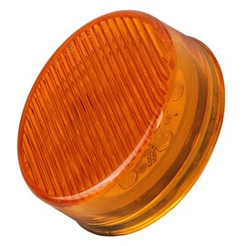 Partsam 10pcs 2.5" Round Amber Trailer 13LED Side Marker, 2.5 Inch Clearance Lights for Trailer Truck, Sealed Waterproof, 12V