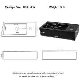 MEKKHALA Floating Vessel Sink Wall Mount 15x7 inch Black Small Bathroom Sinks Rectangular Ceramic Basin Porcelain Bowl Sinks for Narrow Bathrooms Space Saving Design (Right Hand)