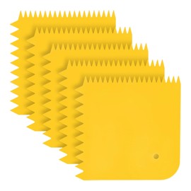 Colcolo 5 Pieces Glue Spreader Trowel Small Spackle Tool Reusable Notched Glue Spreader Paint Spreader for Caulk Putty Fillers, Square