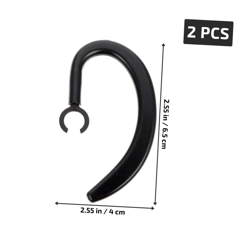 BIUDECO 2sets Ergonomic Ear Hook Clip Rubber Headphones Ear Hooks