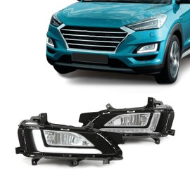 KUAFU Fog Light Compatible with 2019-2020 Tucson LED Daytime Running Light
