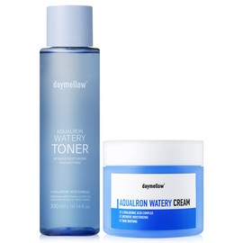데이멜로우 아쿠알론 워터리 토너 300ml 1개+ 크림 300ml 1개 Aqualon Watery Toner 300ml x 1 + Cream 300ml x 1