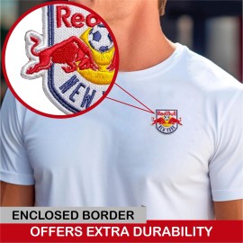 Unbranded New York Red Bulls MLS Club Logo Iron On Patch-Sew Patch-Embroidered Patch