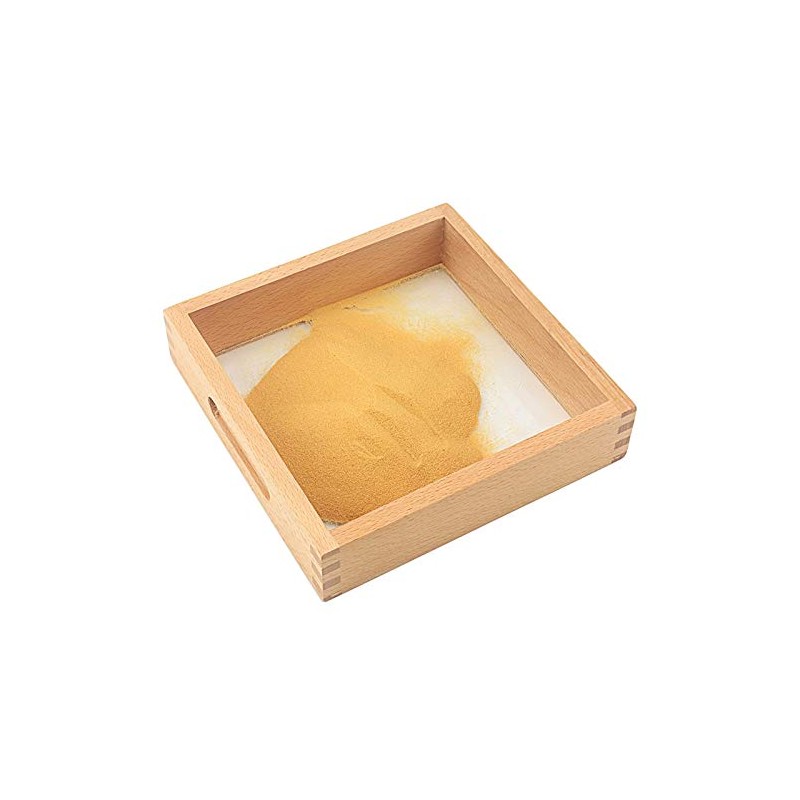 Baby Toy Montessori Language Toy Sand Tray Writing Abilty Yellow