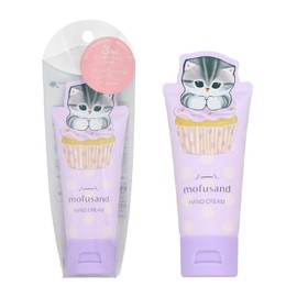 SHOBIDO MD46885 Mofusand Die Cut Cosmetic Series Hand Cream, Purple Honey & Lavender Scent, Mofusand Sand