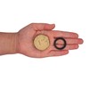 SKIR'CO (1 Piece) Brass 1 Inch Pipe Cap with Rubber