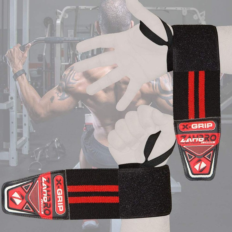 ZAHBRO Wrist Wraps Weightlifting Gym Weight lifting Straps Support Hand