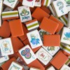 Dark Green Mahjong Acrylic Mahjong Tiles 4-layer Engraved American Mahjong