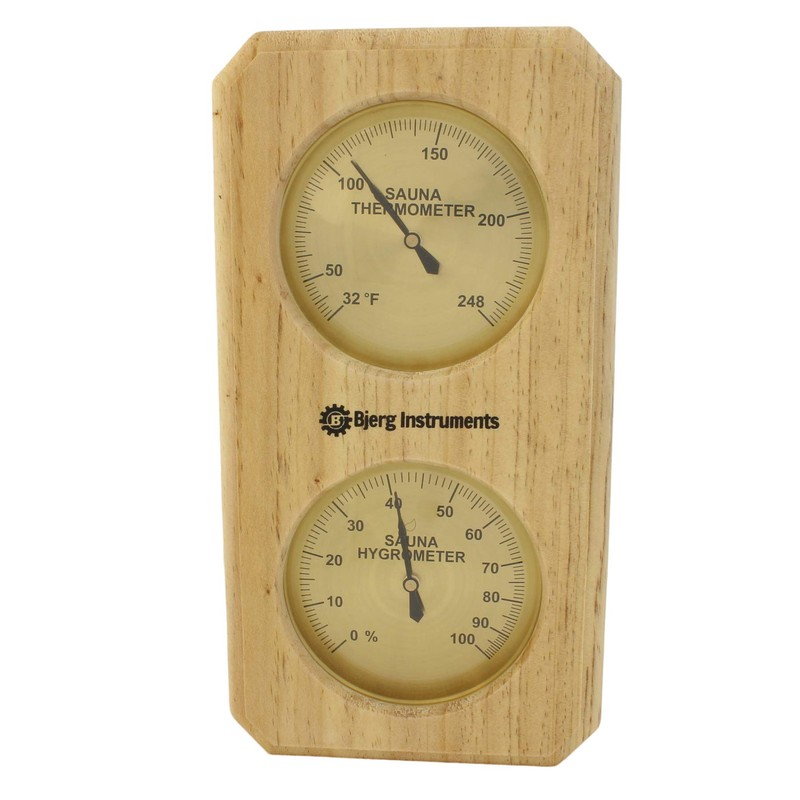 Sauna Thermometer and Hygrometer - 2-in-1 Indoor Analog Temperature &