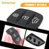 gohantee 3-Button Rubber Car Key Pads Replacement for Hyundai i20