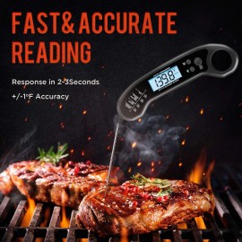 Rouuo Meat Thermometer Digital, Instant Read Meat ThermometerI for Grill and Cookin...