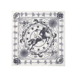 Kijiko ke910. Vintage Western Bandana White