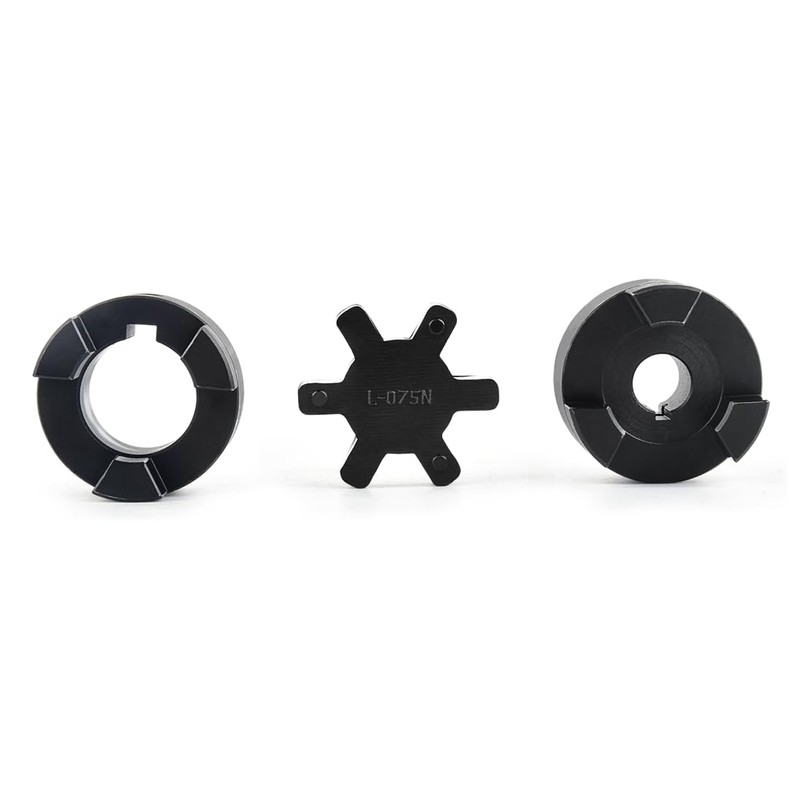 1/2" to 1" L075 Flexible 3-Piece L-Jaw Coupling Coupler Set