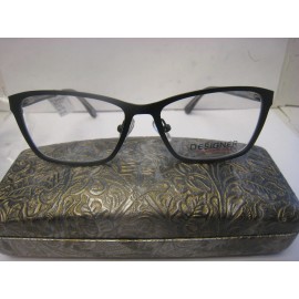 Designer Looks For less Eyeglasses Frames DLFL L3005 Black/Grey 53-15-140 W/Case