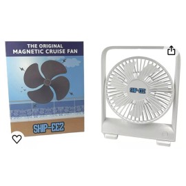 SAILPAK Ship-EEZ Cruise Ship Approved Fan, Magnetically Hangs from Stateroom Ceilings...