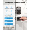 Zowill Keyless Entry Door Lock with 2 Lever Handles, Electronic