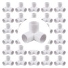 30Pack 3-Way 3/4 inch PVC Fitting PVC Elbow Fittings PVC