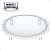 PULWTOP Clear Acrylic Desk Stand for Mac Mini M4/M4 Pro
