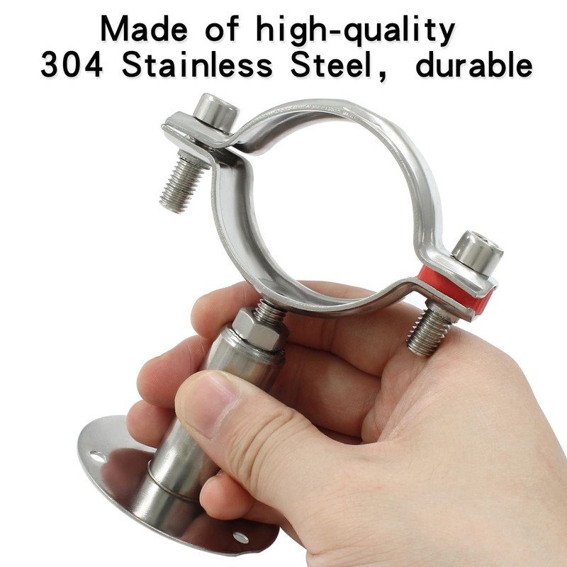 1 Pcs 1inch Adjustable Ceiling Pipe Support Stainless Steel Pipe