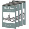 Prudiut 4 Pack Sketch Book, 5.5 x 8.5 Inch Sketchbook,