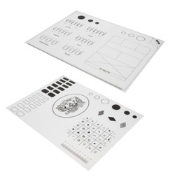 Beavorty 2 Stück Nagel-Pad, Mal-Pad, Nagelkunst-Matten, Silikon-Nagellack-Färbematte, Reise-Silikon-Gel, Maniküre, Schwarz, Nagelstempelmatte, Nagel-Tischabdeckung, Pad, Nagelmalmatte