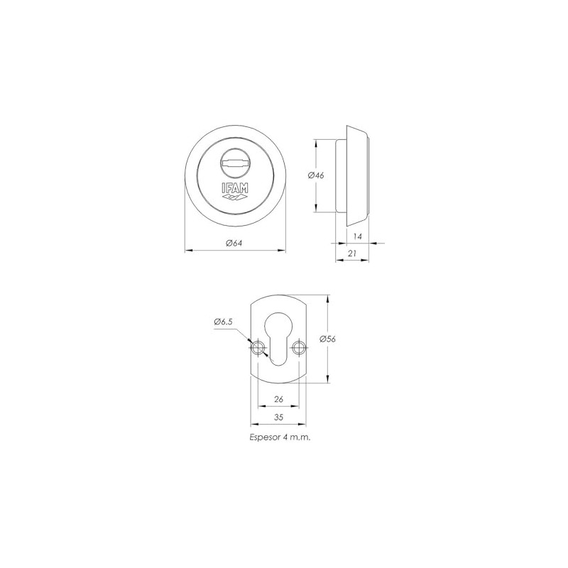 IFAM ES610 Lock Shield, Anti-Jaw and Anti Protection System, Steel
