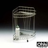 Ohki Large Wood Workshop Stainless Steel Triangular Corner 2-Tier 6257r