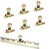 (Pack of 6) L-Track Double Lug Threaded Stud Nut Fitting Tie Down (No Track Included)