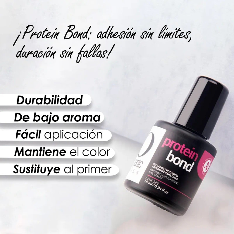 Protein Bond Sellador De Organic Nails 3 Piezas 10ml C/u