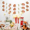 Sursurprise Red Panda Party Decorations, 3PCS Red Panda Banners, Red