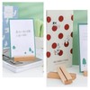 ZHEJIA Wooden Card Stand, Rectangle Memo Stand, Memo Holder, Wood